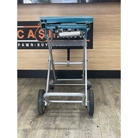 Makita Folding Miter Saw Stand Jobsite Trolley Wheels 100kg Capacity