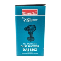 Makita 18V Brushless Dust Blower DAS180Z Cordless Air Duster Skin Only