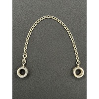 Ladies 925 Sterling Silver Pandora Safety Chain Charm
