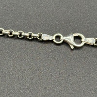 Ladies 925 Sterling Silver Belcher Link Necklace