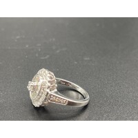 Ladies 14ct White Gold Diamond Ring (Pre-Owned)