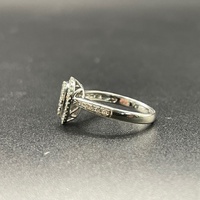 Ladies 9ct White Gold Diamond Cluster Ring