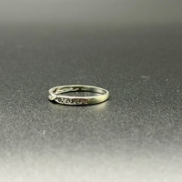 Ladies 9ct White Gold Diamond Band Ring