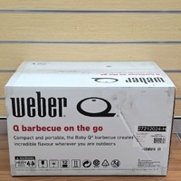 Weber Baby Q Premium 1200N BBQ LPG Midnight Black Compact Portable Grill