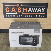 Healthy Choice 34L Portable Oven with Rotisserie EO425R Black