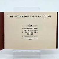 1988 Perth Mint The Holey Dollar and The Dump Silver Commemorative 2 Coin Set
