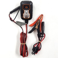 Harley-Davidson 1A Battery Charger with Jumper Leads Motorcycle Battery Charger