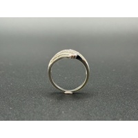 Ladies 9ct White Gold Diamond Cluster Ring