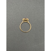 Ladies 9ct Yellow Gold Purple Gemstone Vintage Design Ring