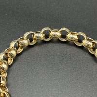 Ladies 9ct Yellow Gold Round Belcher Link Bracelet