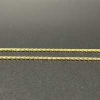 Unisex 18ct Yellow Gold Tight Curb Link Necklace