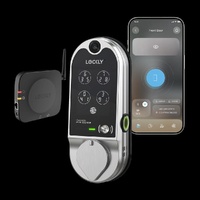 Lockly Vision Smart Lock + Video Doorbell Deadbolt Edition WiFi Fingerprint Keyless Entry
