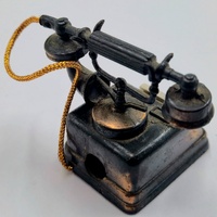 Vintage Rotary Telephone Metal Pencil Sharpener Antique Desk Collectible Office Decor