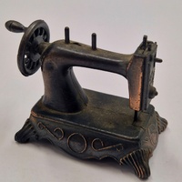 Antique Metal Sewing Machine Pencil Sharpener Vintage Desk Collectible Decor