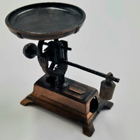 Antique Metal Balance Scale Pencil Sharpener Vintage Desktop Collectible Miniature