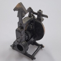 Antique Metal Desk Clock Pencil Sharpener Vintage Office Collectible Decor