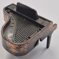 Antique Metal Grand Piano Pencil Sharpener Vintage Collectible Desk Decor