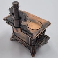 Vintage Queen Wood Burning Stove Metal Pencil Sharpener Antique Style Collectible Desk Decor