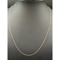 Unisex 9ct Yellow Gold Figaro Link Necklace