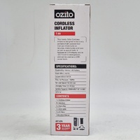 OZITO 7.4V Cordless Inflator Portable Rechargeable Air Pump