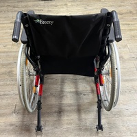 Breezy Basix 2 Self Propelled Wheelchair Aluminium 125kg Red Black