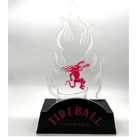 LED Promotional Light Flame Sign Fireball Cinnamon Whisky Man Cave Decor