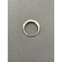 Ladies 9ct Yellow Gold Diamond Band Ring