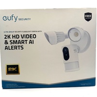 eufy Security Floodlight Cam E 2K Outdoor Smart Wifi Camera White