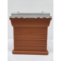 Plano 1363 Fishing Tackle Box Orange Stow N Go 3 Slide In Containers
