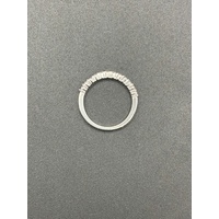 Ladies White Platinum Diamond Band Ring