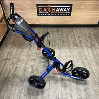 Clicgear Model 3.5+ Blue Foldable 3 Wheel Golf Push Cart Buggy