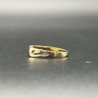 Mens 9ct Yellow Gold Diamond Signet Ring