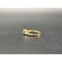 Ladies 9ct Yellow Gold Diamond Cluster Ring
