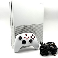 Microsoft Xbox One S 1TB Game Console White 1681 with Controller and Leads