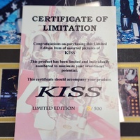 Limited Edition KISS Framed Photo Memorabilia Collage 72 of 500 58cm x 48cm
