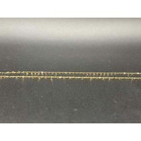 Unisex 10ct Yellow Gold Curb Link Chain & St Christopher Pendant 
