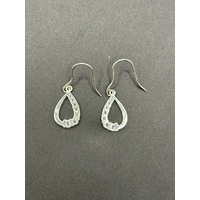 Ladies 925 Sterling Silver Droplet Earrings
