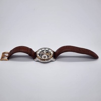 Thomas Earnshaw Longitude Automatic Skeleton Watch Brown Leather Band
