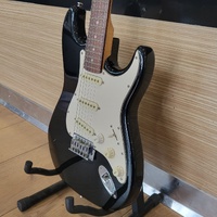 ECON Six-String Electric Guitar Black Strat Style