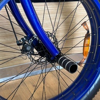 Mammoth Hyper Fat Bike 26in Blue BMX Style Single Speed Disc Brake Pegs