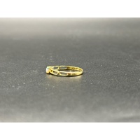 Ladies 18ct Yellow Gold White Opal Ring