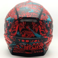ONeal 3 Series Attack Youth Size XL Motocross Helmet Black Red Teal
