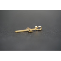  Unisex 9ct Yellow Gold Religious Cross Pendant
