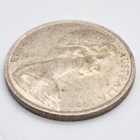 1966 Australia Round 50 Cent Coin Royal Australian Mint 80% Silver