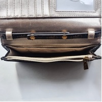 GUESS Noelle Phone Crossbody Wallet Bag Brown Logo Print Shoulder Purse