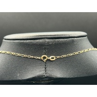 Unisex 9ct Yellow Gold Figaro Link Necklace