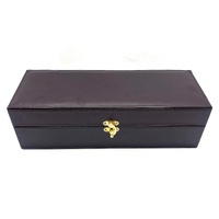 The Eternity Rose Red Glazed 24K Gold Trimmed Natural Rose Gift with Display Box
