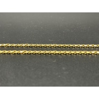 Unisex 9ct Yellow Gold Curb Link Necklace