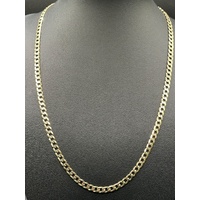 Unisex 9ct Yellow Gold Curb Link Necklace