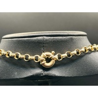 Ladies 9ct Yellow Gold Belcher Link Necklace